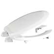 HL460STS-001 Plastic Round Toilet Seat in White