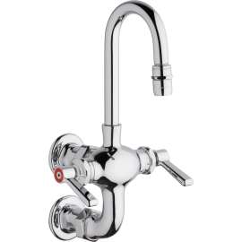 1.5 GPM Wall Mounted Manual Sink Faucet with 3