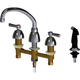 Deck-Mounted Manual Sink Faucet with 8