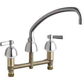 Deck-Mounted Manual Ecast Sink Faucet with 8