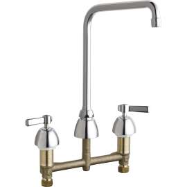 Deck Mounted Manual Ecast Sink Faucet with 8