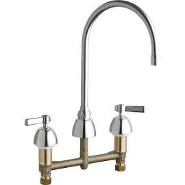 201-AGN8AE35ABCP Deck Mounted Manual Ecast Sink Faucet with 8