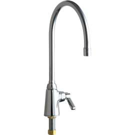350-GN8AE35ABCP Deck-Mounted Single Hole Manual Ecast Sink Faucet with Lever Handle in Polished Chrome