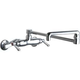 445-DJ18E35ABCP 1.5 GPM Pot Filler Faucet with Lever Handles and 17.7