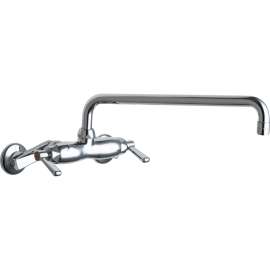 445-L15E35ABCP 1.5 GPM Pot Filler Faucet with Lever Handles and 14