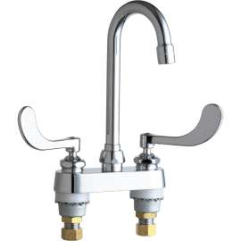 895-317E35XKABCP Deck-Mounted Manual Ecast Sink Faucet with 4