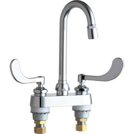 Deck-Mounted Manual Ecast Sink Faucet with 4