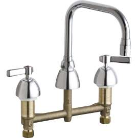 Deck-Mounted Manual Ecast Sink Faucet with 8