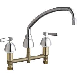 Deck-Mounted Manual Ecast Sink Faucet with 8