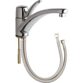 Deck-Mounted Manual Sink Faucet, Single-Hole Mounting with optional 8