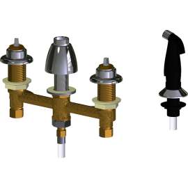 Deck-Mounted Manual Sink Faucet with 8