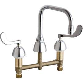 Deck-Mounted Manual Ecast Sink Faucet with 8