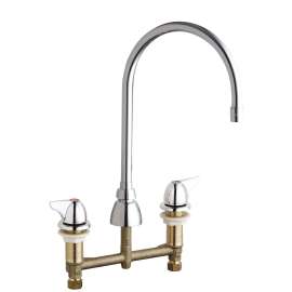 2.2 GPM Deck Mounted Manual Ecast Sink Faucet with 8