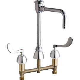 Deck-Mounted Manual Ecast Sink Faucet with 8