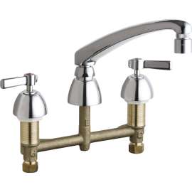 Deck Mounted Manual Ecast Sink Faucet with 8