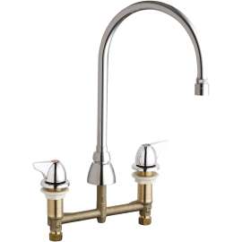Deck Mounted Manual Ecast Sink Faucet with 8