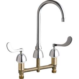 Deck Mounted Manual Sink Faucet with 8