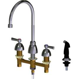 Deck-Mounted Manual Sink Faucet with 8