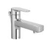 Slate Chrome one-handle low-profile bathroom faucet, 400512