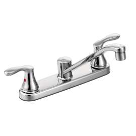 Cornerstone Chrome Two-Handle Kitchen Faucet, 40616