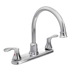 Cornerstone Chrome Two-Handle High Arc Kitchen Faucet, 40617
