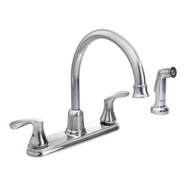Cornerstone Chrome Two-Handle High Arc Kitchen Faucet, 40619