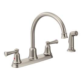 Capstone Chrome Two-Handle High Arc Kitchen Faucet, 41613CSL
