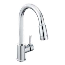 Edgestone Chrome one-handle 1.0 GPM pulldown kitchen faucet, 46200