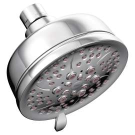 CFG Chrome four-function 4" diameter spray head eco-performance showerhead, 48401GR