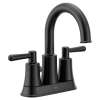 Ember Chrome two-handle high arc bathroom faucet, 56911BL