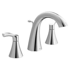 Ash Chrome two-handle high arc bathroom faucet, 58912