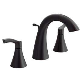 Ash Chrome two-handle high arc bathroom faucet, 58912BL