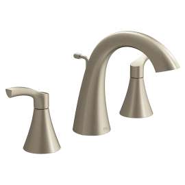 Ash Chrome two-handle high arc bathroom faucet, 58912BN