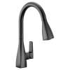 Slate Chrome One-Handle High Arc Pulldown Kitchen Faucet, 76162BL