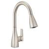 Slate Chrome One-Handle High Arc Pulldown Kitchen Faucet, 76162SRS