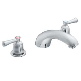 Capstone Chrome Two-Handle Low Arc Roman Tub Faucet, T41411