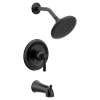 Ember Matte black cycling tub/shower, T56913EPBL