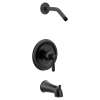 Ember Matte black cycling tub/shower, T56913NHBL