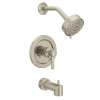 Aluma Brushed nickel cycling tub/shower, T57913EPBN
