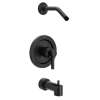 Aluma Matte black cycling tub/shower, T57913NHBL