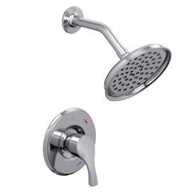 Ash Chrome cycling shower only, T58912EP