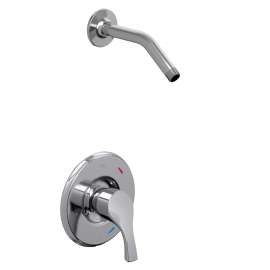 Ash Chrome cycling shower only, T58912NH