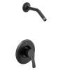 Ash Matte black cycling shower only, T58912NHBL