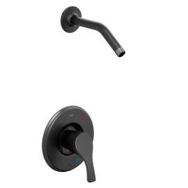 Ash Matte black cycling shower only, T58912NHBL