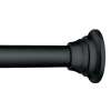 Creative Specialties Tension TR1000BL 44in - 72in Adjustable Shower Curtain Rod in Black