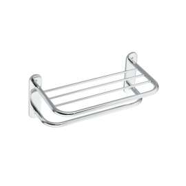 18in Towel Bar with Shelf in Chrome