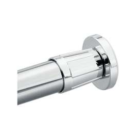 Creative Specialties Donner Commercial 54-5 Shower Rod in Chrome