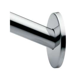 Curved Shower Rod Flange Kit (Flange) in Polished Stainless Steel