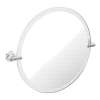 22in Tall Tilting Round Mirror in Chrome