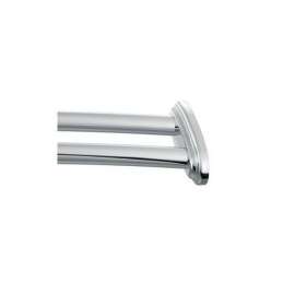 Double 60in Curved Shower Rod in Chrome